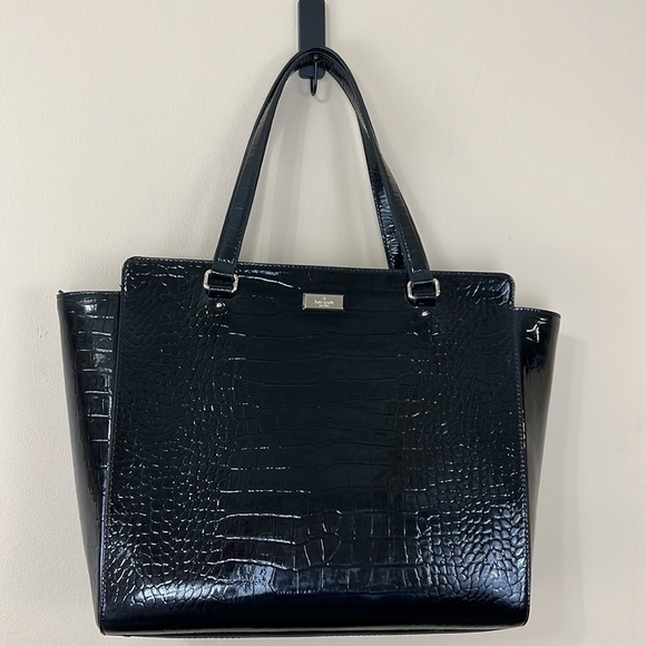 Kate Spade Elissa Croc Embossed Laptop Bag - Picture 5 of 15